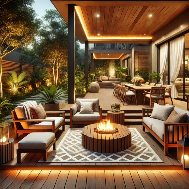 DALL·E-2025-02-08-13.39.58-A-stylish-outdoor-patio-with-elegant-wooden-furniture-comfortable-seating-and-warm-lighting.-The-space-is-designed-for-relaxation-and-entertainment